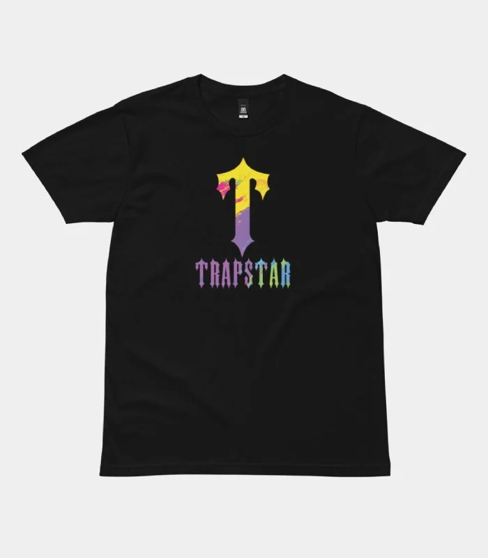 T For Trapstar Paint T Shirt Black (2)
