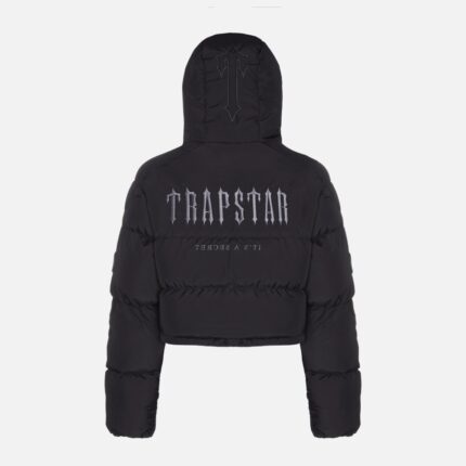 Black Trapstar Decoded Jacket For Womens 6