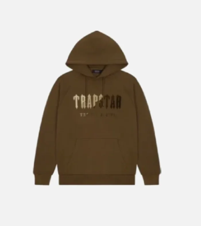 Trapstar Chenille Decoded Hooded Tracksuit Brown (3)
