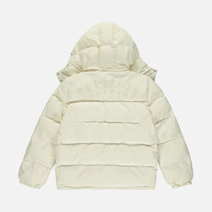 Trapstar Decoded Hooded Puffer Coat Cream 3