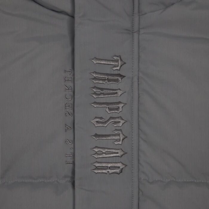 Trapstar Decoded Hooded Puffer Jacket Grey 1