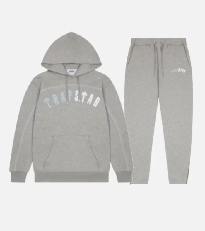 Trapstar Irongate Arch Chenille Tracksuit Grey Ice Edition