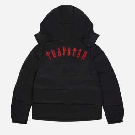 Trapstar Irongate Detachable Hooded Puffer Coat Black 3