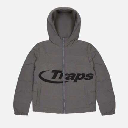 trapstar hyperdrive hooded jacket grey 1