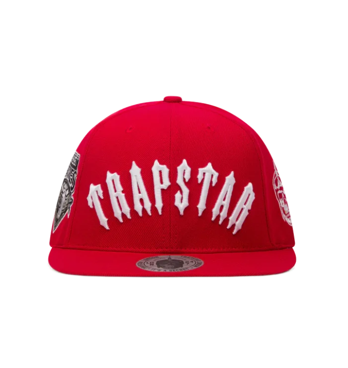 Trapstar Irongate Hat Arch Snapback – REDWHITE (1)