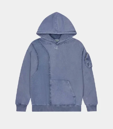 Trapstar Construct Hyperdrive Hoodie Blue Enzyme (2)