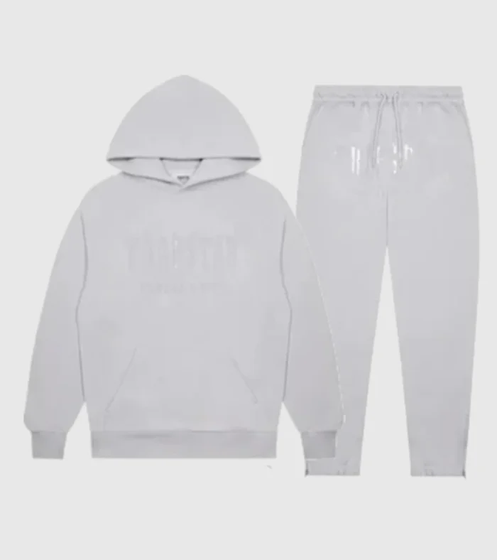 Trapstar Decoded Hooded Gel Tracksuit Grey (3)