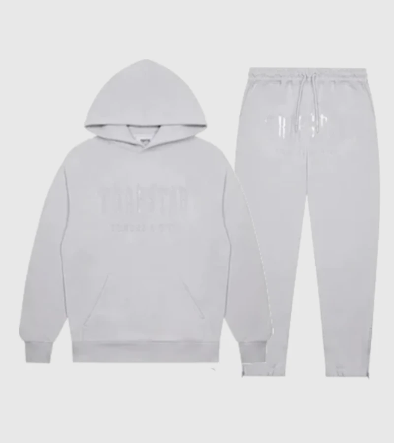 Trapstar Decoded Hooded Gel Tracksuit Grey | 30% Off