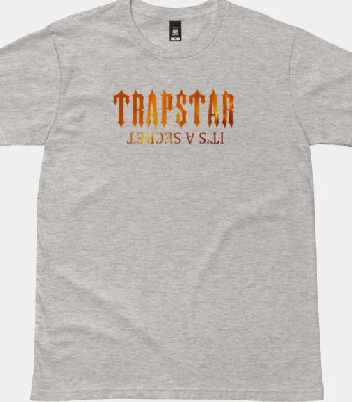 Trapstar T Shirt It's A Secret Fire Gray (1)