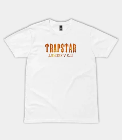 Trapstar T Shirt It's A Secret Fire White (2)